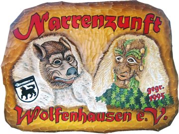 Zunftschild der Narrenzunft Wolfenhausen e.V.
